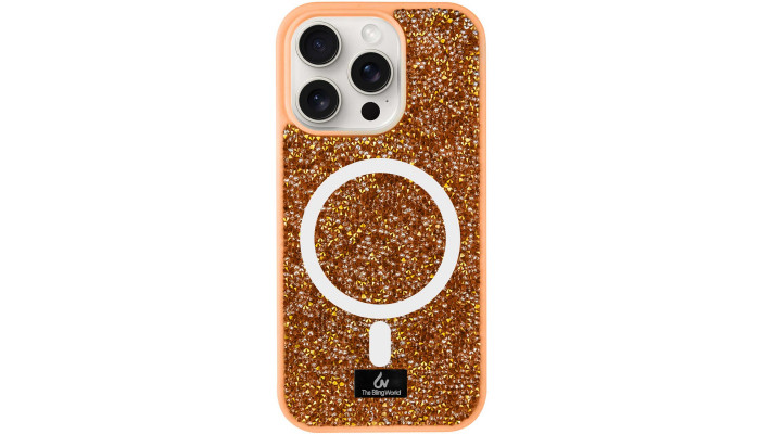 TPU чехол Bling World Rock Diamond with MagSafe для Apple iPhone 15 Pro (6.1