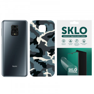 Захисна плівка SKLO Back (на задню панель) Camo для Xiaomi Mi 10i 5G Блакитний / Army Blue