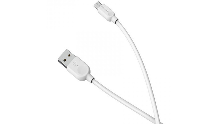Дата кабель Borofone BX14 USB to MicroUSB (1m) Білий - фото