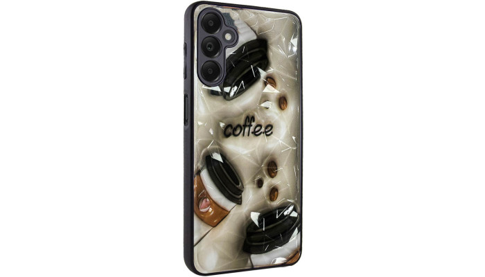 TPU+PC чехол Prisma Plushie для Samsung Galaxy A15 4G/5G / M15 5G Coffee - фото