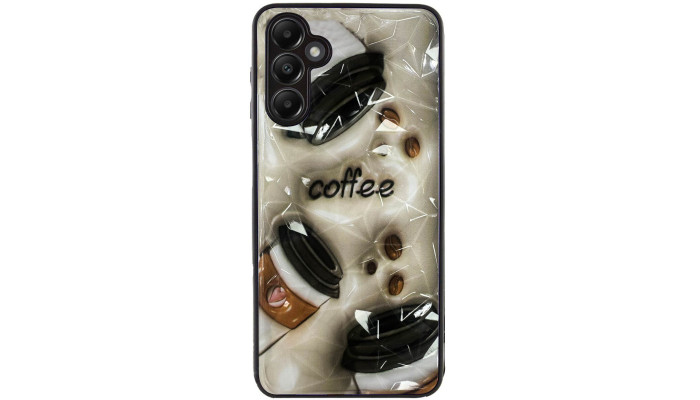 TPU+PC чехол Prisma Plushie для Samsung Galaxy A15 4G/5G / M15 5G Coffee - фото