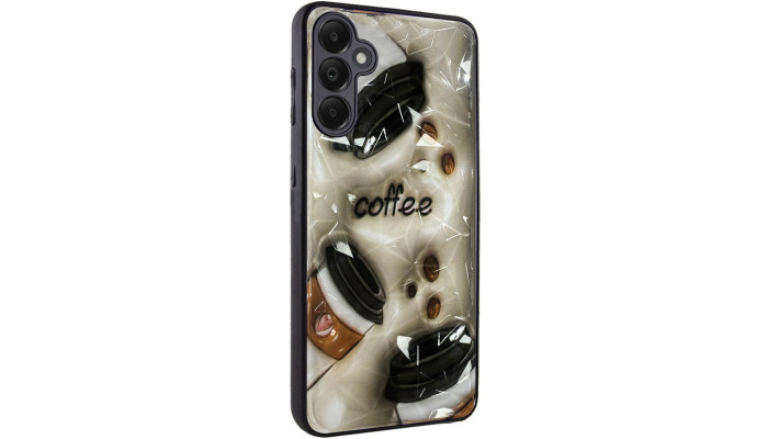 TPU+PC чехол Prisma Plushie для Samsung Galaxy A55 Coffee - фото