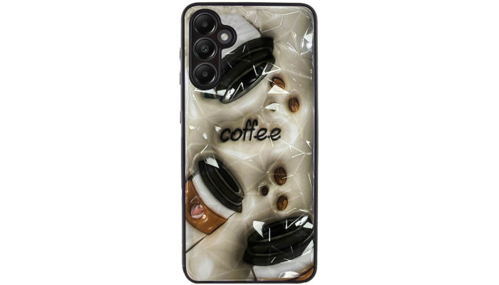 TPU+PC чехол Prisma Plushie для Samsung Galaxy A55 Coffee - фото