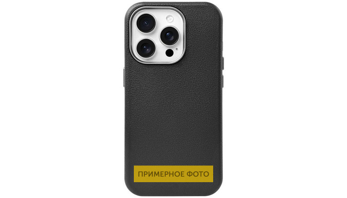 Кожаный чехол Leather Case Metal Buttons для Xiaomi Redmi 9C Black - фото