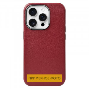 Кожаный чехол Leather Case Metal Buttons для Samsung Galaxy S23 FE Red