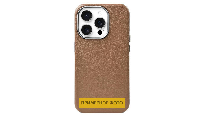 Шкіряний чохол Leather Case Metal Buttons для Samsung Galaxy A15 4G/5G / M15 5G Brown - фото