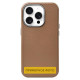 Шкіряний чохол Leather Case Metal Buttons для Samsung Galaxy A15 4G/5G / M15 5G Brown - фото