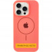 Чохол Silicone Case Full Protective (AA) with MagSafe для Apple iPhone 11 (6.1") Кавуновий / Watermelon red