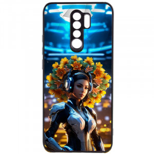 TPU+PC чехол Prisma Ladies для Xiaomi Redmi Note 8 Pro Cyberpunk