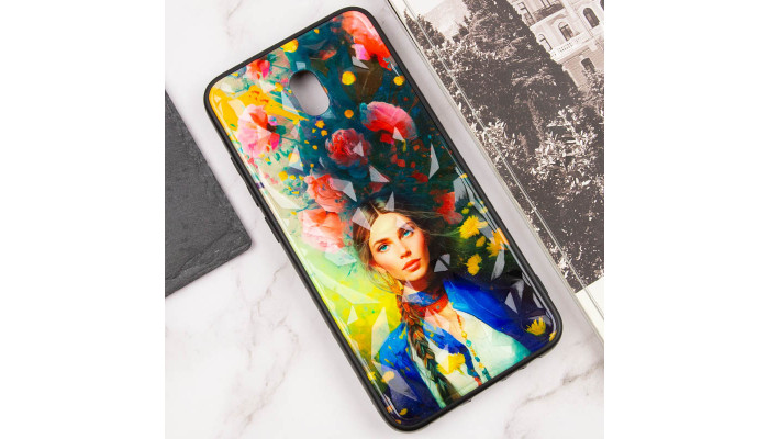 TPU+PC чехол Prisma Ladies для Xiaomi Redmi 8a Peonies - фото