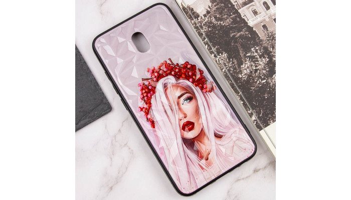 TPU+PC чохол Prisma Ladies для Xiaomi Redmi 8a Ukrainian Girl - фото