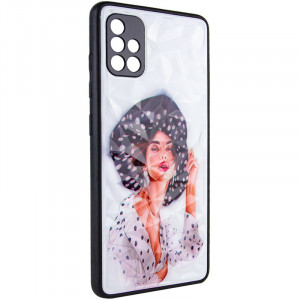 TPU+PC чехол Prisma Ladies для Samsung Galaxy A51 Girl in a hat