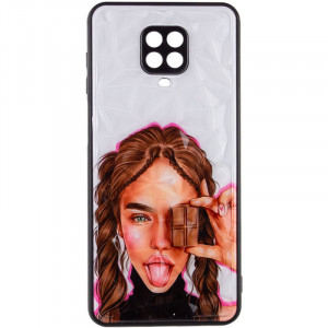 TPU+PC чехол Prisma Ladies для Xiaomi Redmi Note 9s / Note 9 Pro / Note 9 Pro Max Chocolate