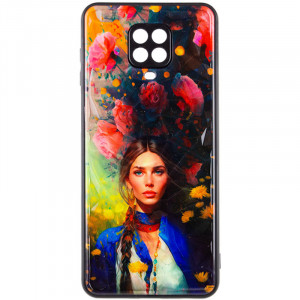 TPU+PC чехол Prisma Ladies для Xiaomi Redmi Note 9s / Note 9 Pro / Note 9 Pro Max Peonies