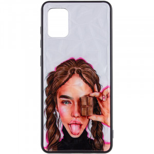 TPU+PC чехол Prisma Ladies для Samsung Galaxy A31 Chocolate