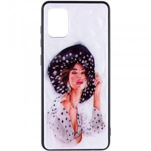 TPU+PC чехол Prisma Ladies для Samsung Galaxy A31 Girl in a hat