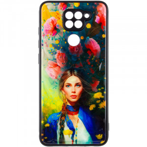 TPU+PC чехол Prisma Ladies для Xiaomi Redmi Note 9 / Redmi 10X Peonies