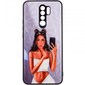 TPU+PC чехол Prisma Ladies для Xiaomi Redmi 9 Black in White