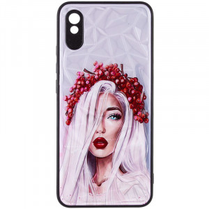 TPU+PC чехол Prisma Ladies для Xiaomi Redmi 9A Ukrainian Girl