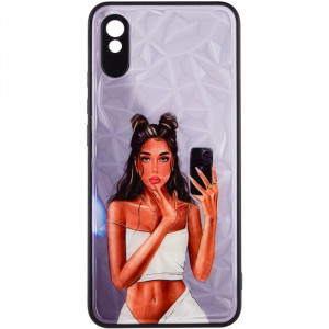 TPU+PC чехол Prisma Ladies для Xiaomi Redmi 9A Black in White