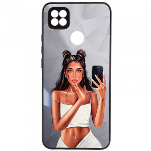 TPU+PC чехол Prisma Ladies для Xiaomi Redmi 9C Black in White