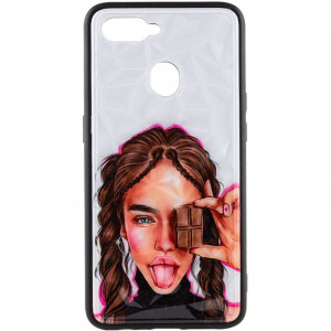 TPU+PC чехол Prisma Ladies для Oppo A5s / Oppo A12 Chocolate