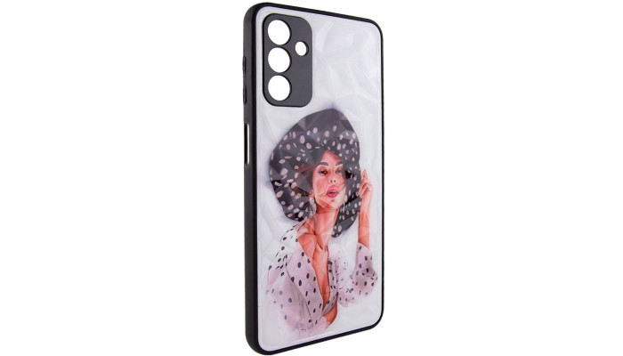 TPU+PC чехол Prisma Ladies для Samsung Galaxy A54 5G Girl in a hat - фото