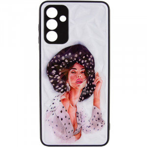 TPU+PC чехол Prisma Ladies для Samsung Galaxy A54 5G Girl in a hat