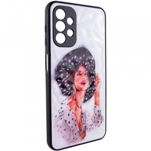 TPU+PC чехол Prisma Ladies для Samsung Galaxy A32 4G Girl in a hat