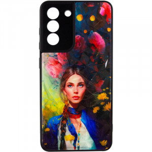 TPU+PC чехол Prisma Ladies для Samsung Galaxy S21 FE Peonies