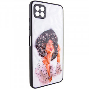 TPU+PC чехол Prisma Ladies для Samsung Galaxy A22 5G Girl in a hat