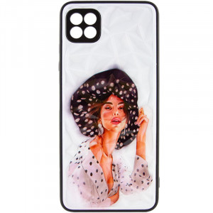 TPU+PC чехол Prisma Ladies для Samsung Galaxy A22 5G Girl in a hat