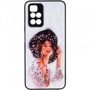 TPU+PC чехол Prisma Ladies для Xiaomi Redmi 10 Girl in a hat