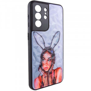 TPU+PC чехол Prisma Ladies для Samsung Galaxy S22 Ultra Rabbit