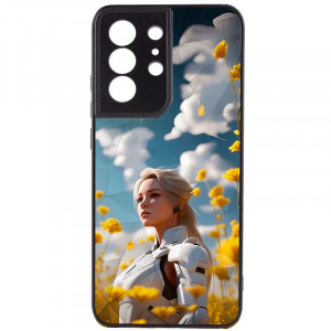 TPU+PC чехол Prisma Ladies для Samsung Galaxy S22 Ultra Anime