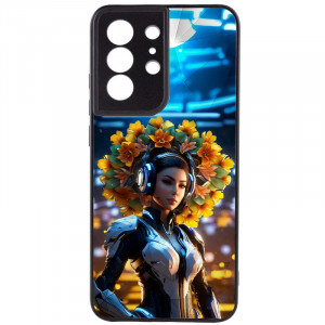 TPU+PC чохол Prisma Ladies для Samsung Galaxy S22 Ultra Cyberpunk