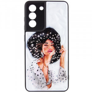 TPU+PC чехол Prisma Ladies для Samsung Galaxy S22+ Girl in a hat