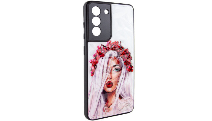 TPU+PC чехол Prisma Ladies для Samsung Galaxy S22 Ukrainian Girl - фото