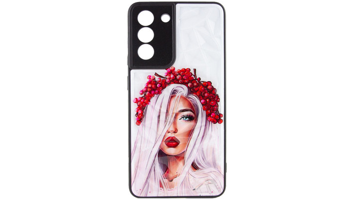 TPU+PC чехол Prisma Ladies для Samsung Galaxy S22 Ukrainian Girl - фото