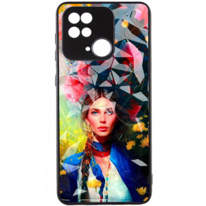 TPU+PC чехол Prisma Ladies для Xiaomi Redmi 10C / Poco C40 Peonies