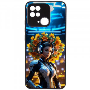 TPU+PC чехол Prisma Ladies для Xiaomi Redmi 10C / Poco C40 Cyberpunk