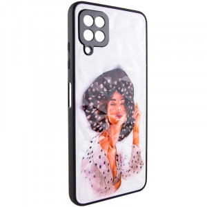 TPU+PC чехол Prisma Ladies для Samsung Galaxy M53 5G Girl in a hat