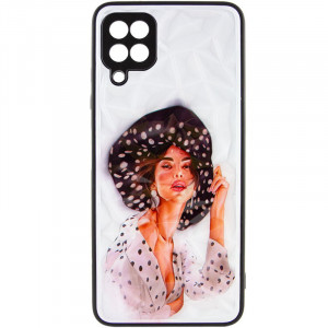 TPU+PC чехол Prisma Ladies для Samsung Galaxy M53 5G Girl in a hat