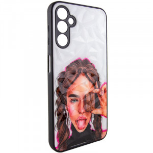 TPU+PC чохол Prisma Ladies для Samsung Galaxy A04s Chocolate