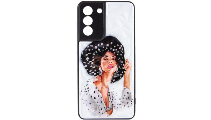 TPU+PC чехол Prisma Ladies для Samsung Galaxy S23 Girl in a hat - фото