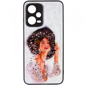 TPU+PC чехол Prisma Ladies для Xiaomi Redmi Note 12 Pro 5G Girl in a hat