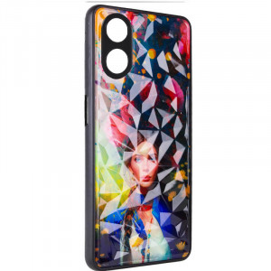 TPU+PC чехол Prisma Ladies для Oppo Reno 8 T 4G Peonies