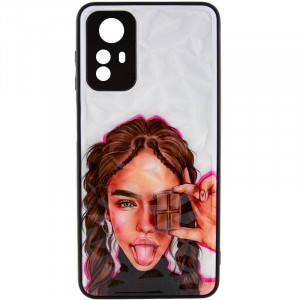 TPU+PC чехол Prisma Ladies для Xiaomi Redmi Note 12S Chocolate