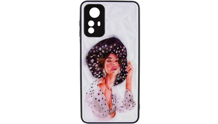 TPU+PC чехол Prisma Ladies для Xiaomi Redmi Note 12S Girl in a hat - фото