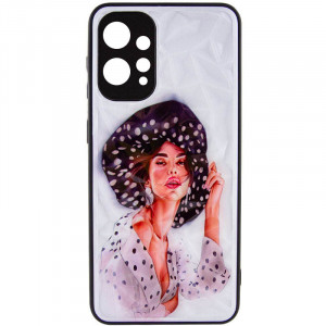 TPU+PC чехол Prisma Ladies для Xiaomi Redmi 12 Girl in a hat